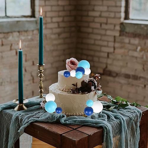 Miniatura 7 de Rsstarxi 30 bolas para decoración de tartas, bolas para decoración de pasteles, mini globos, bolas de espuma, decoración de pasteles para baby