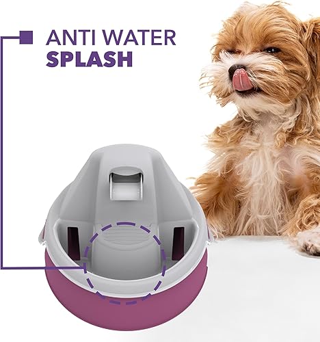 Miniatura 3 de AMICUS - Fuente de agua Aqua Flow para mascotas - Fuentes para gatos y perros, fuente automática para beber, dispensador de agua para perros y gatos