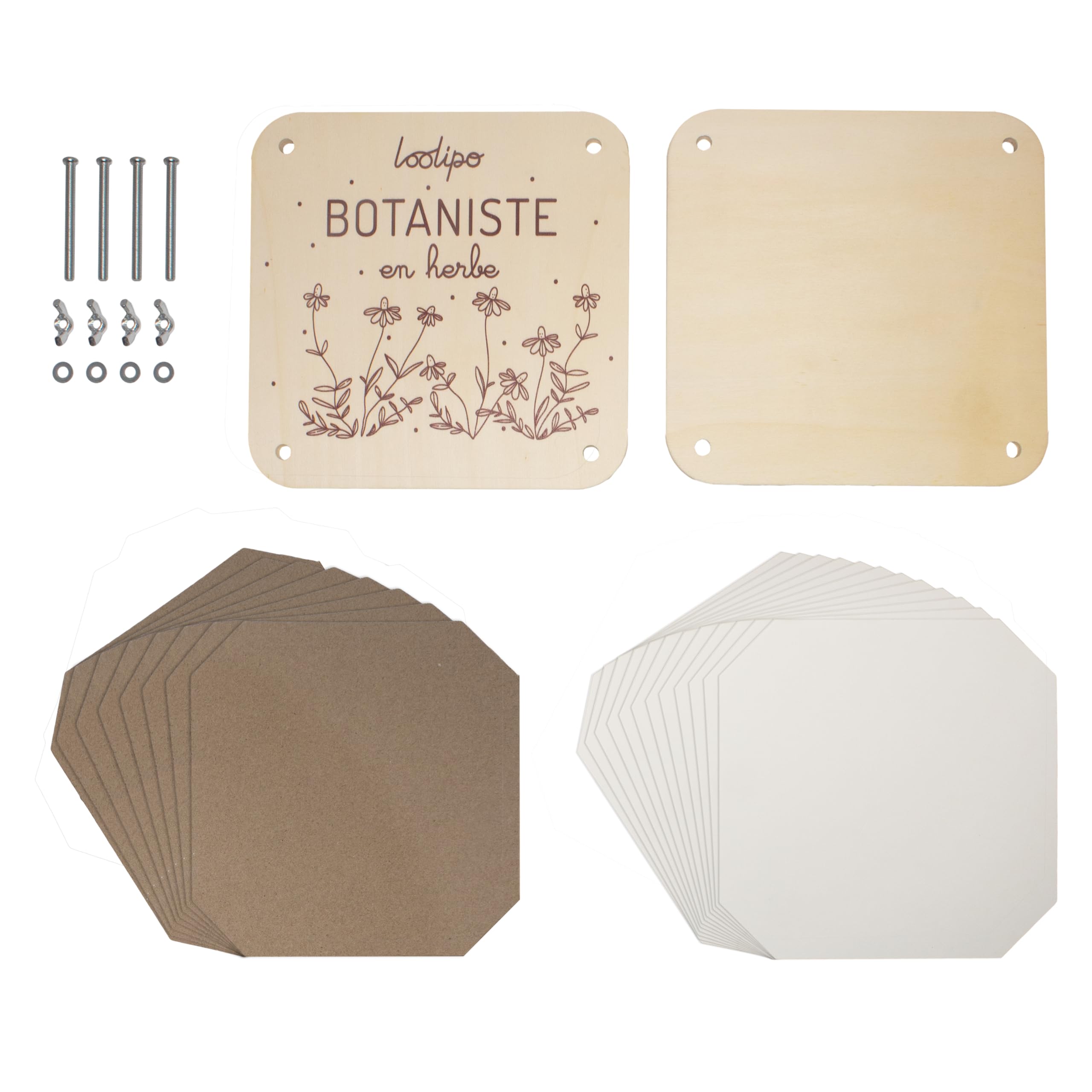 Hape Presse à Fleurs Pour Enfants - Kit Herbier 29 Pièces En Bambou Durable Dès 5 Ans
