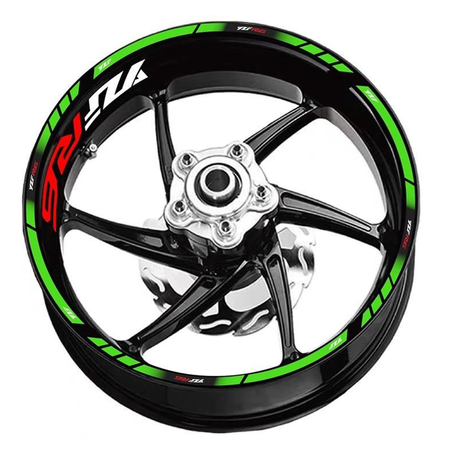 Sticker Part Rim Waterproof Reflective Sticker for Y-AMAHA YZF R6 Motorcycle 17 Inch Inner and Outer Wheel Hub Decal Decorative
