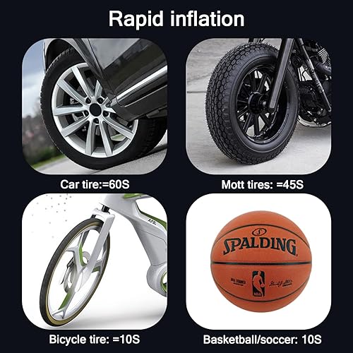 Miniatura 5 de Inflador de neumáticos portátil 2023, bomba de aire de 20000 mAh para neumáticos de automóvil, inflado eléctrico de neumáticos de 150 PSI, bomba de