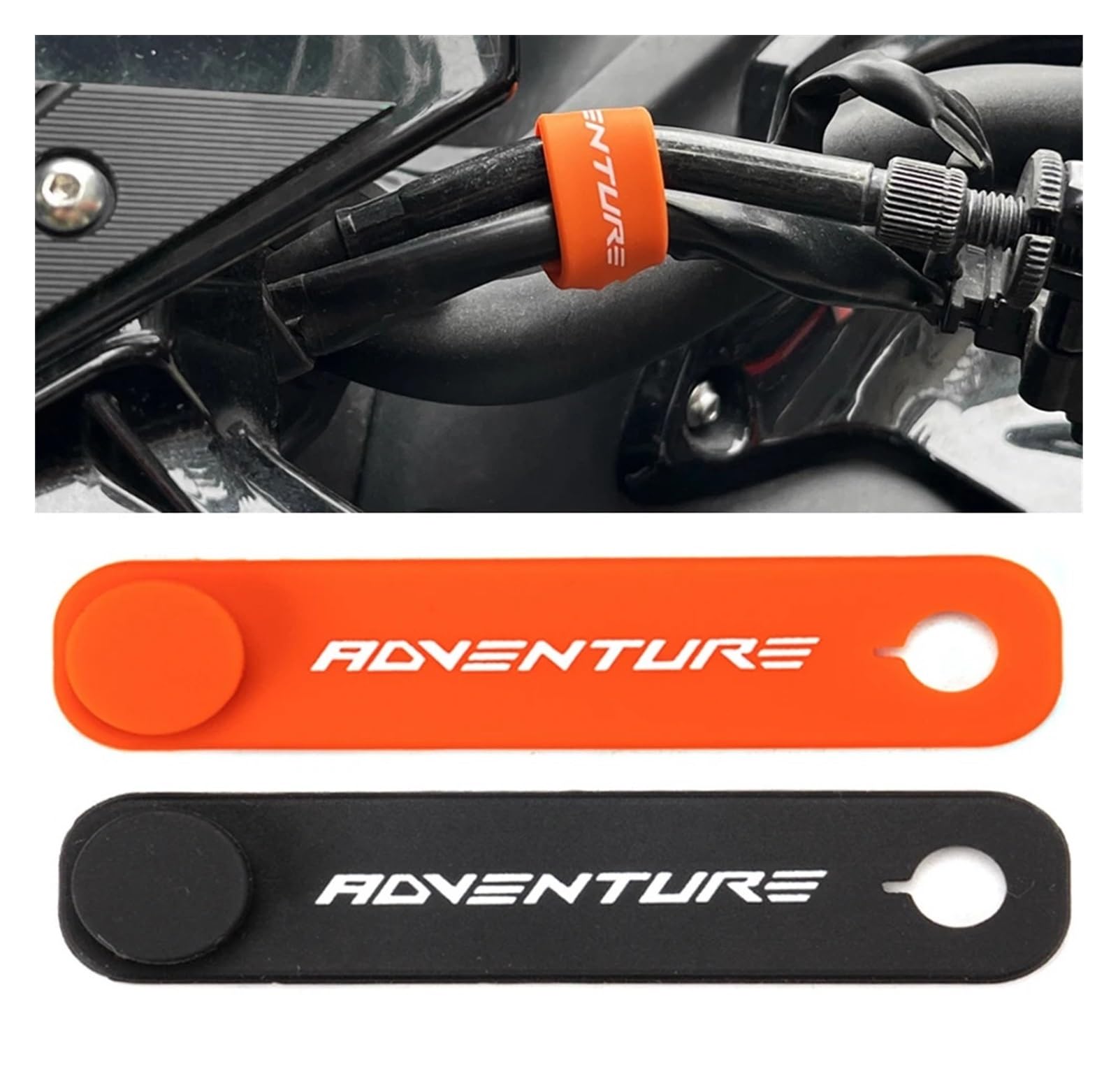 Compatible with 1290 1190 1090 1050 790 890 990 250 390 Adventure Auper Adv R S T Motorcycle Fixing Tie Rubber Bandage Accessories(1,Black)
