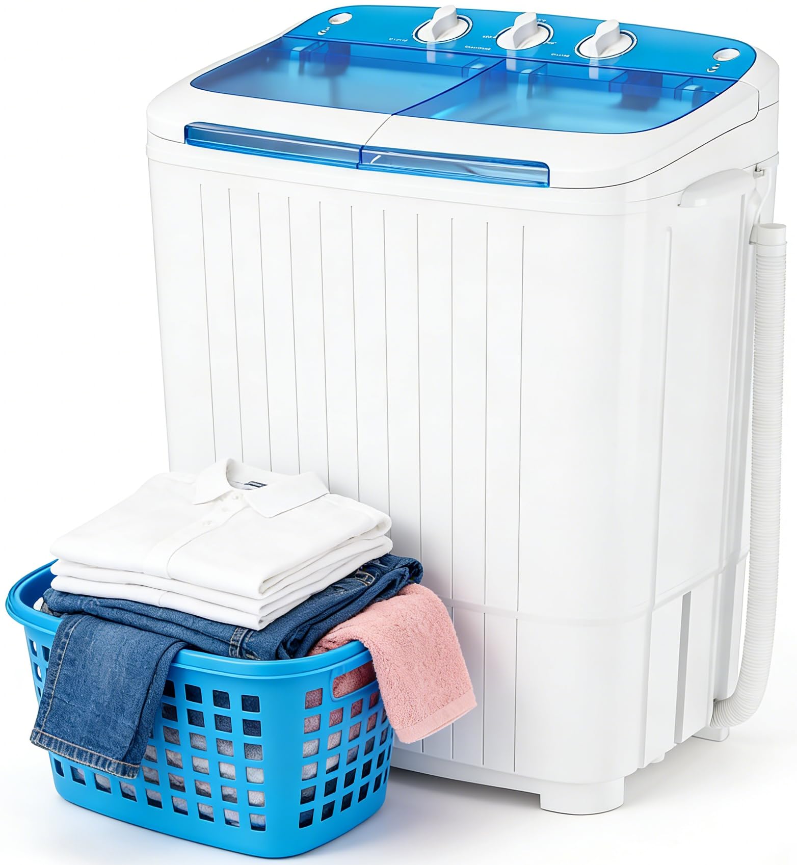 Amazon.com: SUNCROWN Portable Washing Machine 16lbs, Compact Twin