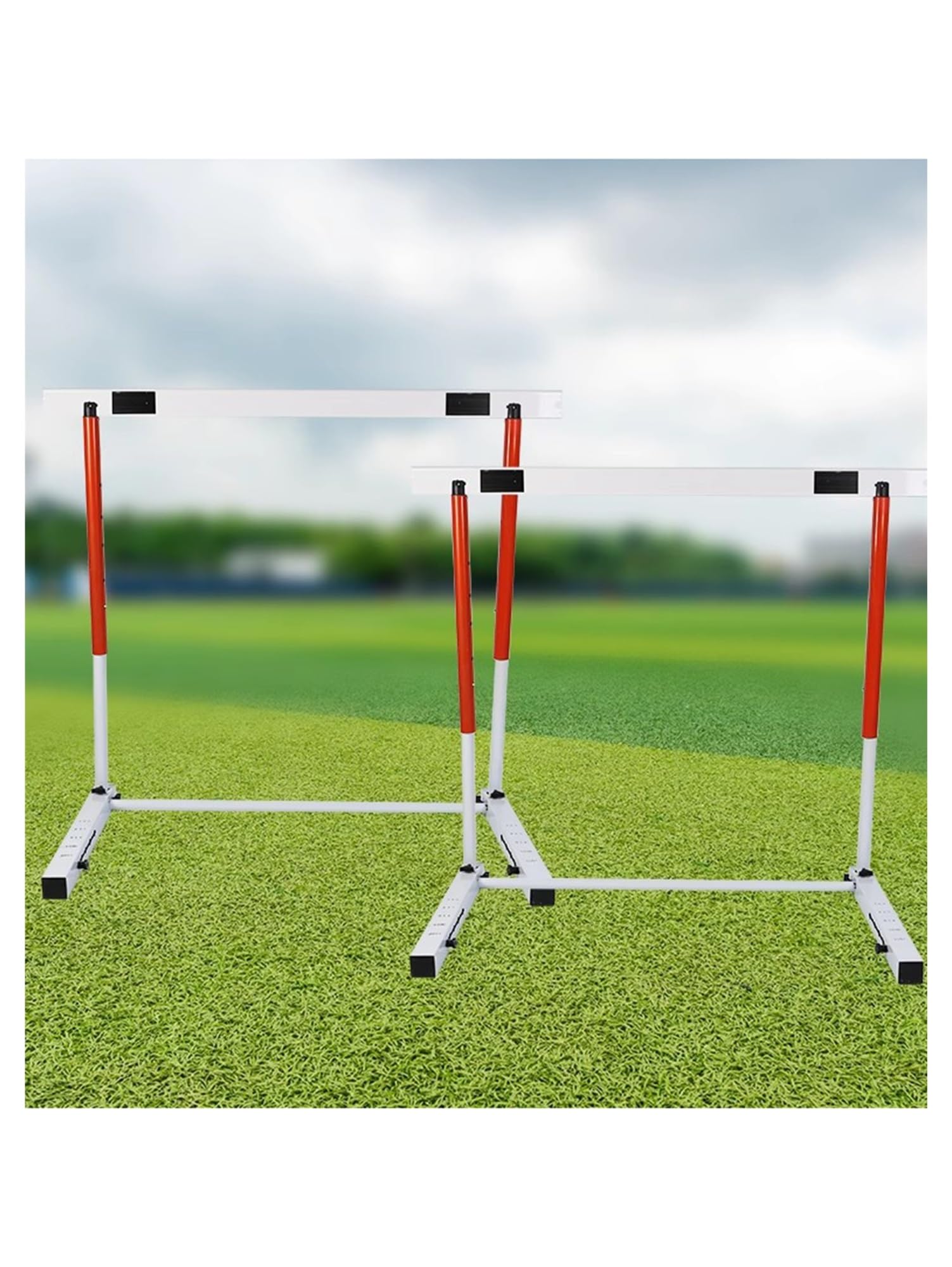 Ogrodzenia treningowe z regulacją wysokości, sprzęt sportowy, zestaw 2 szt. (40-60 cm) - Wszechstronne drążki treningowe dla sprzętu sportowego i sportowca
