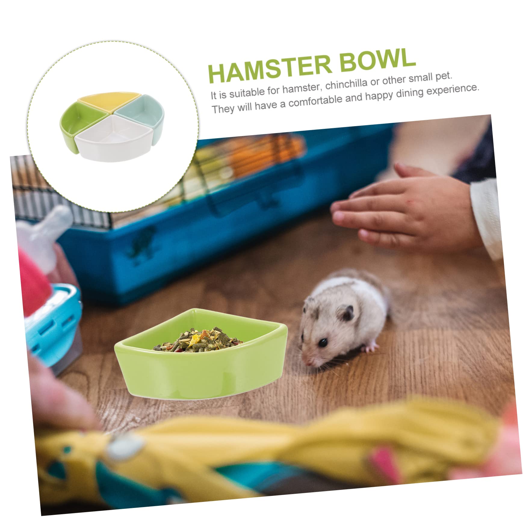 Keramik Hamster Futternapf 4 Stück, Glatte Oberfläche