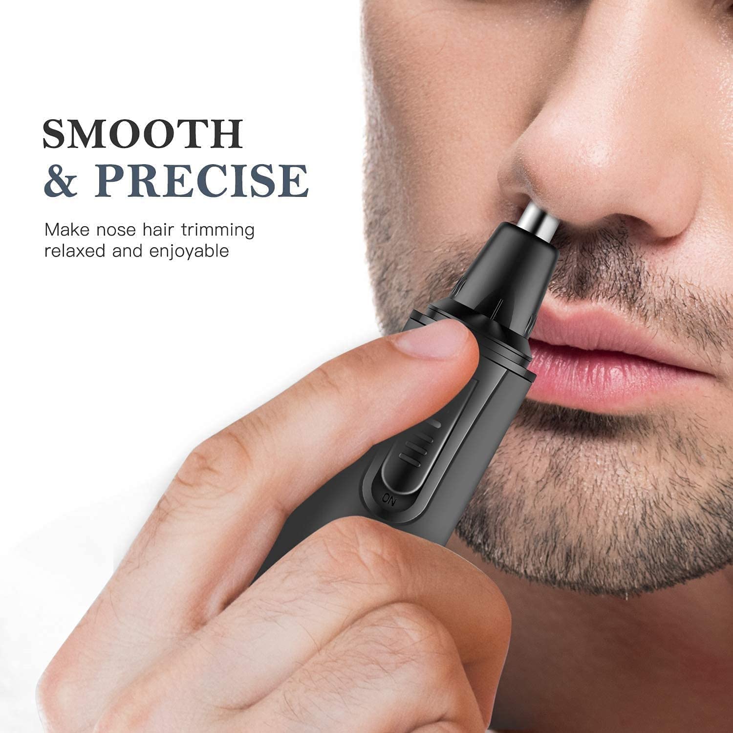 For uomo e donna, a batteria, IPX7, lame a doppio taglio for una facile pulizia ，Trimmer per capelli del naso