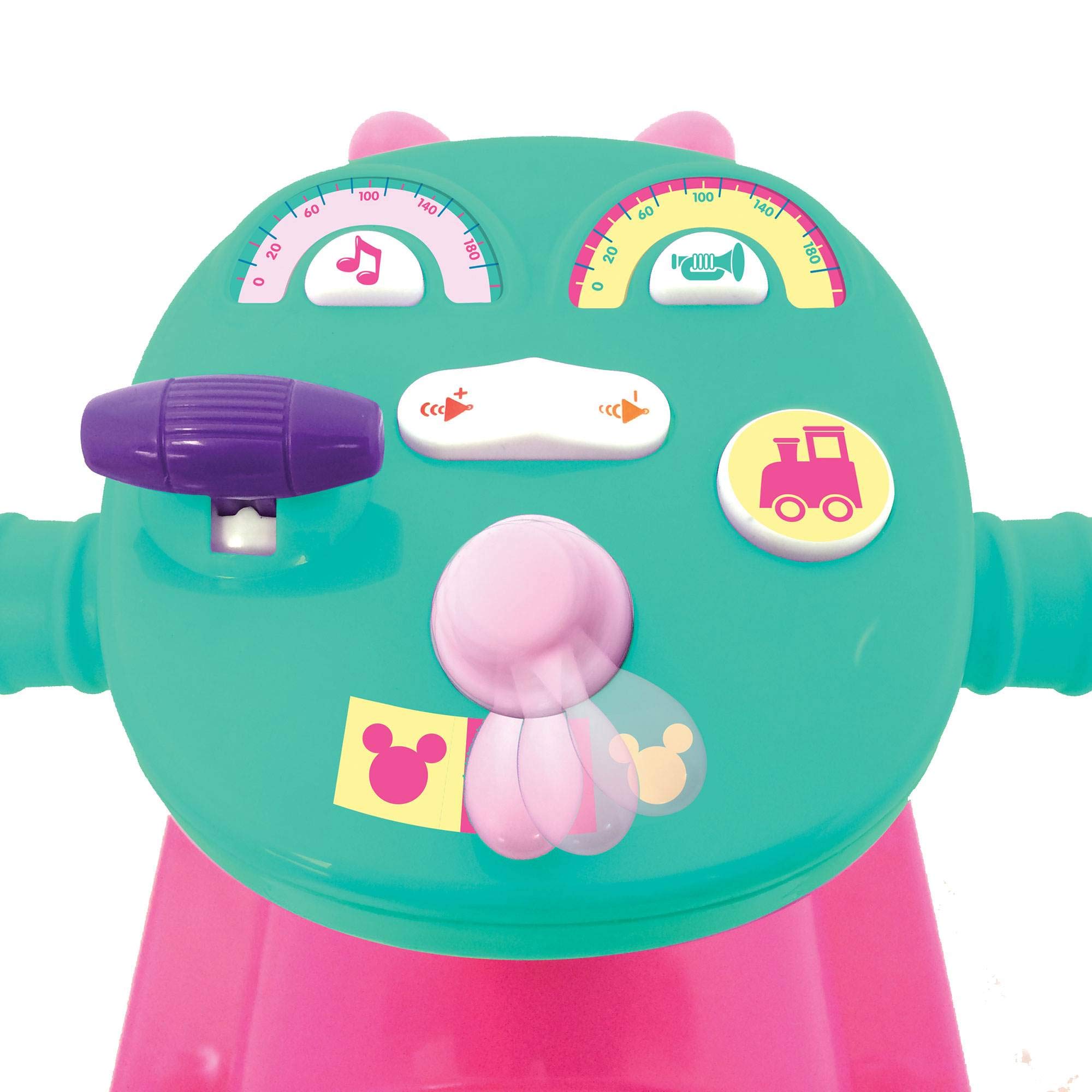 KIDDIELAND ディズニー　ミニー 乗用玩具　電車　子供　乗り物　列車 Amazon | Kiddieland ミニー乗車列車 車掌車とトラック付き L