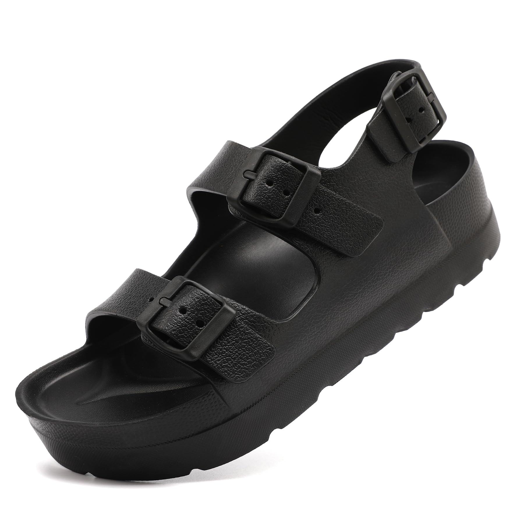 Waysoland Sandalen Damen Sommer,Orthopädische Damen Bequeme Folien Dicke Sohlen Plattform Sandalen mit einstellbarer Schnalle und Ultra Kissen