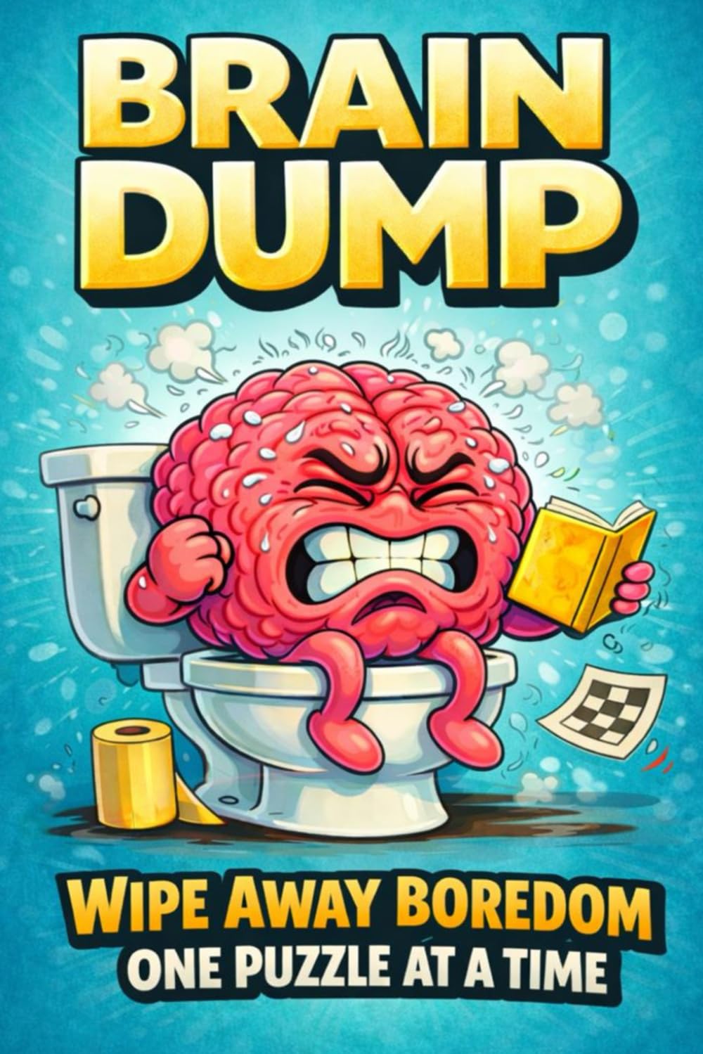Brain Dump: 'What To Do While You Poo' Toilet Humour Puzzle, Joke & Riddle Activity Book For Adults - Funny Gag Gift For Men & Women: Ideal Bathroom ... Fillers - With Games, Word Searches & Giggles