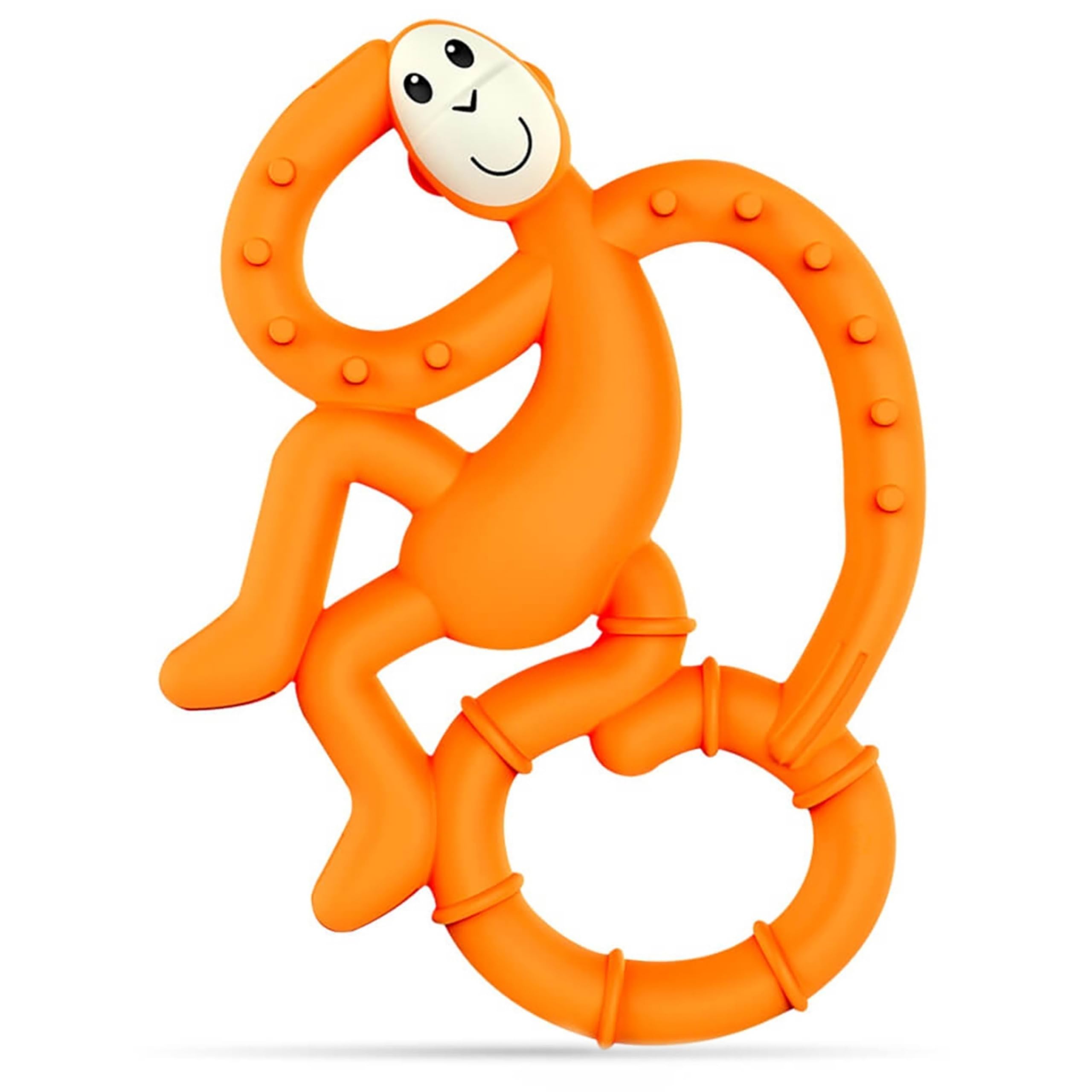 Matchstick Monkey, Antimicrobial Silicone Teether, Easy To Grip, BPA Free, 3 Months Old plus, 10 cm