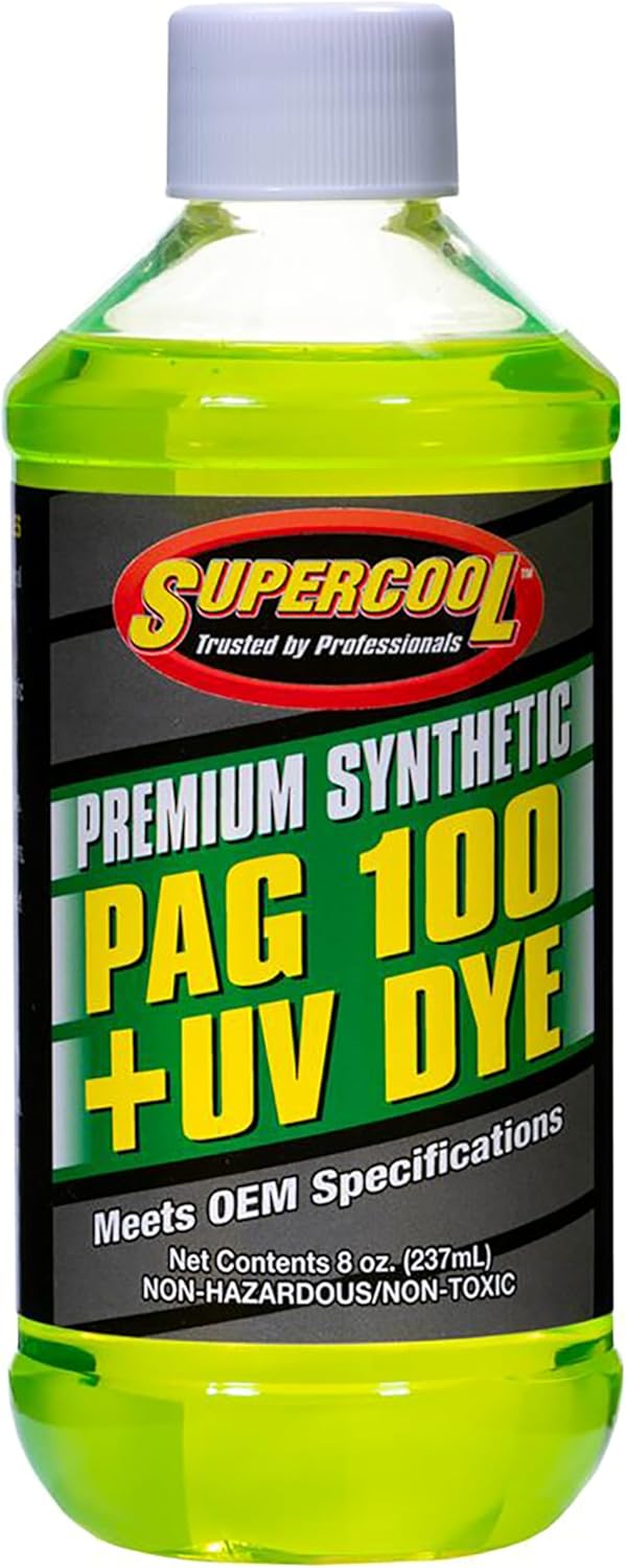 TSI Supercool P100-8D-6CP PAG Oil 100 Viscosity with U/V Dye 8oz 6-Pack
