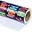 WRAPAHOLIC Birthday Wrapping Paper - Mini Roll - 17 Inch X 33 Feet - Blue Happy Bday Wrapping Paper for Kids Boys Adult Birthday, Baby Shower, Wedding