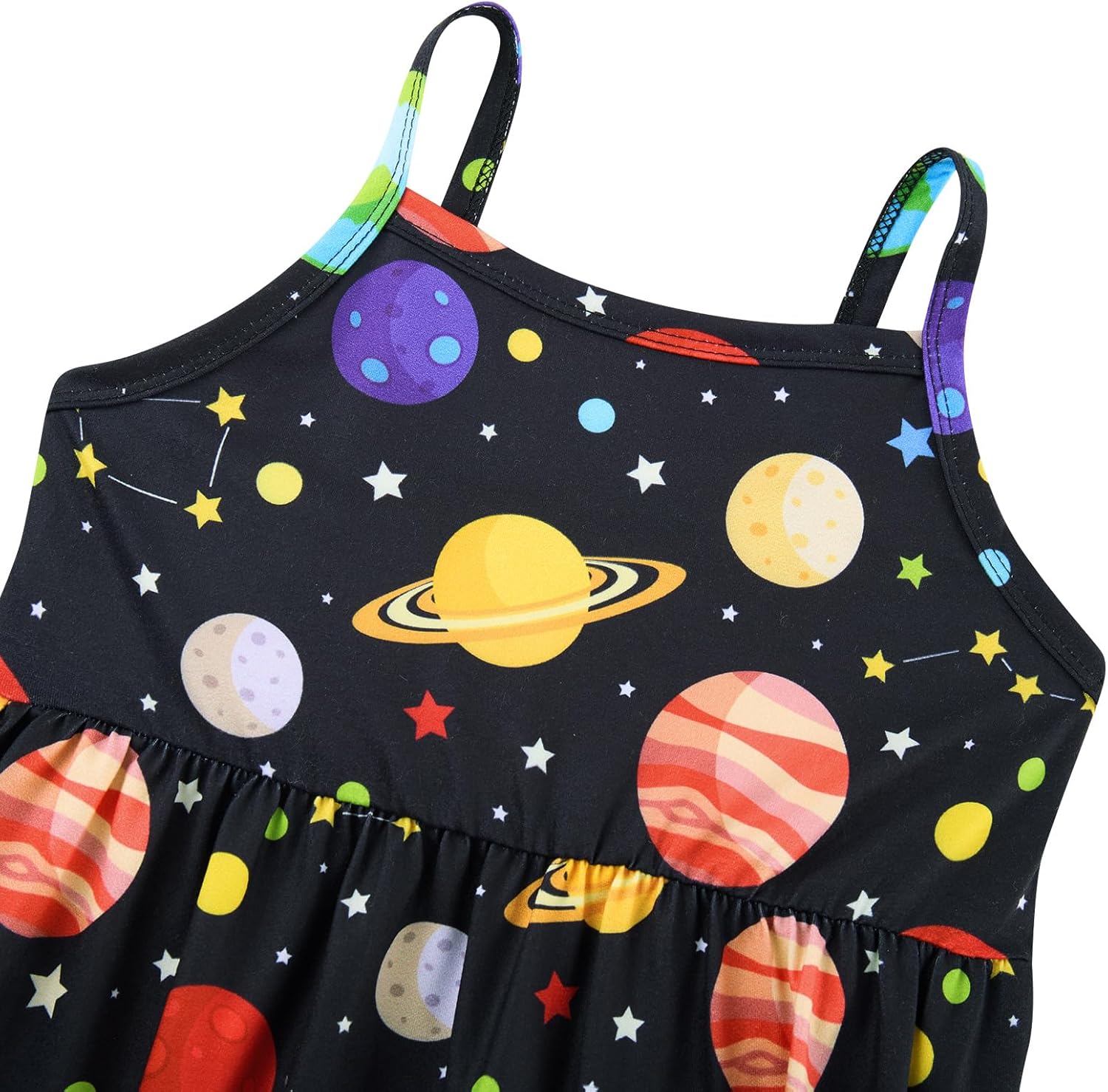 Vieille Baby Toddler Girl Cute Strap Jumpsuit One-piece Romper with Pockets 1-8 Years - Image 4