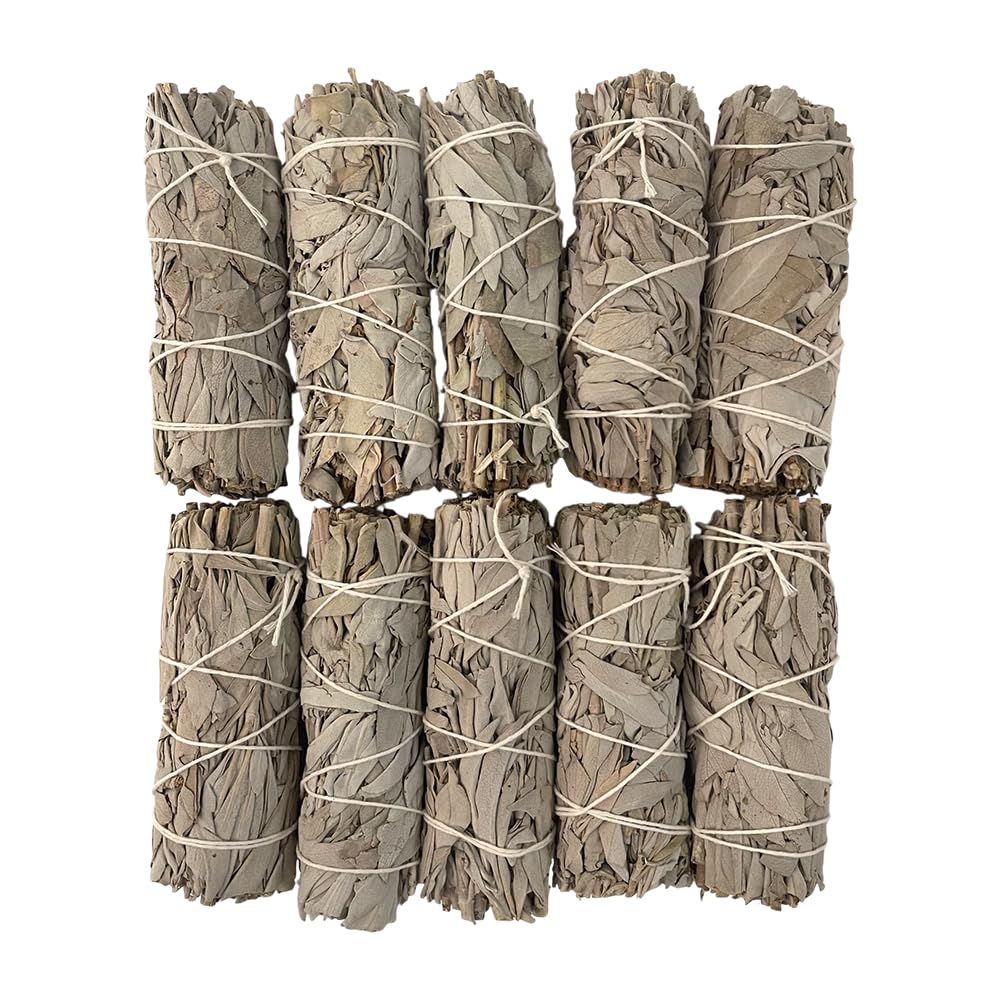 VIE Smudge Sticks, White Sage 4", Pack of 10