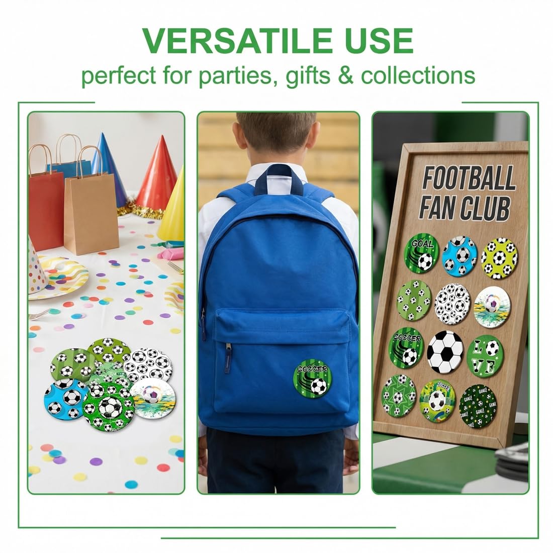 Pins e Insignias de Fútbol 16 Unidades, Conmemorativas del Mundial. Regalo Ideal para Fiestas Temáticas, Cumpleaños, Obsequios para Niños y Aficionados.