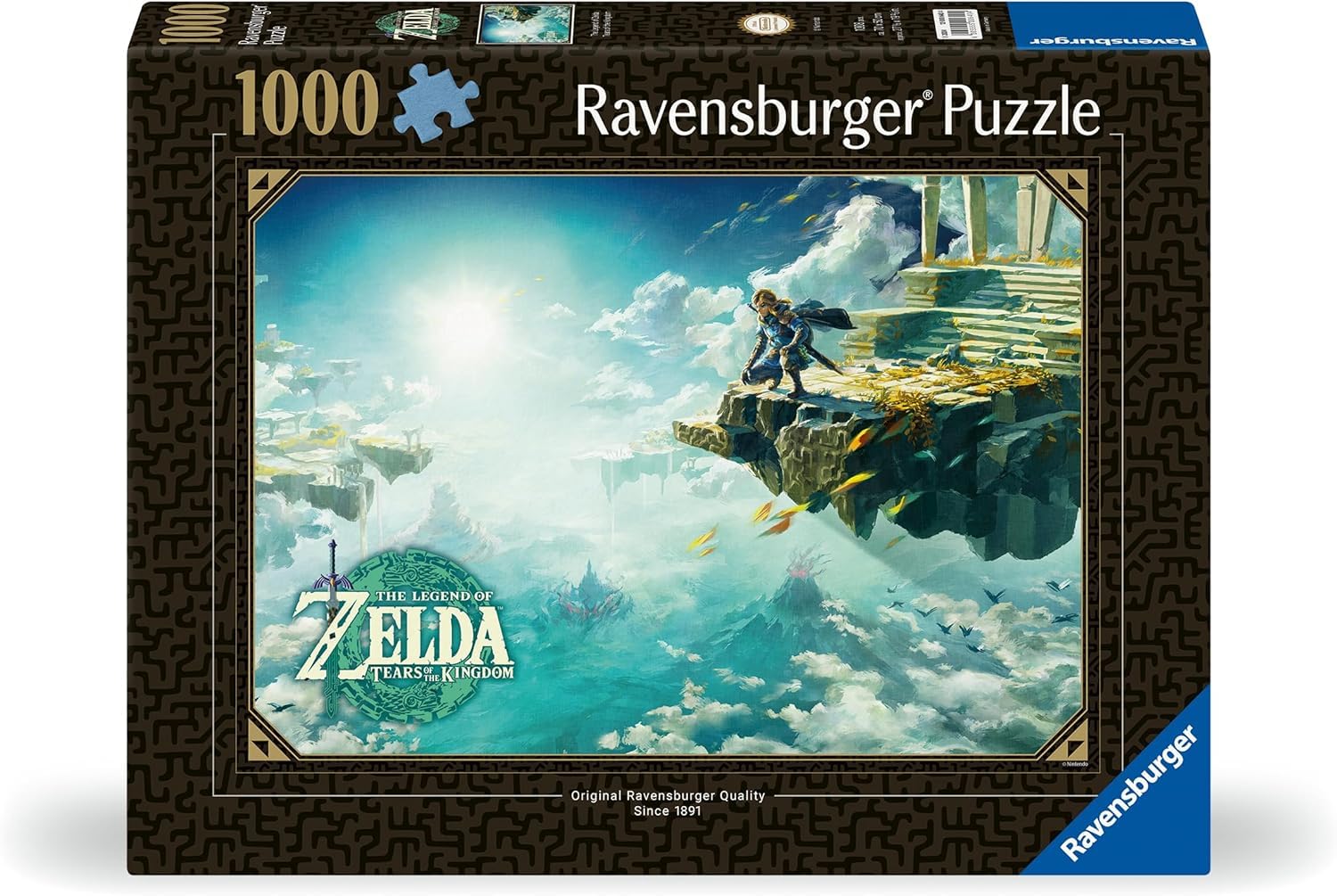 Ravensburger - Puzzle 1000 Pezzi The Legend Of Zelda | Puzzle Adulti E Bambini Con Una Misura Di 70x50 Cm | Regalo Per Adulti E Bambini Da 14 Anni E Più | Puzzles Ravensburger
