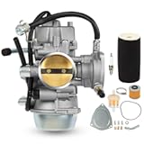 YFM660 Carburetor Carb With Oil Filter & Spark plug Compatible with 2002-2008 Yamaha Grizzly 660 4-Stroke Engine Replace PD42J 1UY-14451-00-00