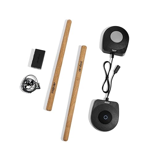AeroBand Electronic Drum Set PocketDrum2 MAX 2025, Air Drum Sticks & Pedals & Bluetooth Adapter, Play Drum Anywhere Anytime, 8 Tones and USB Midi Teens Adult Drummer Gift (Earphone Included)