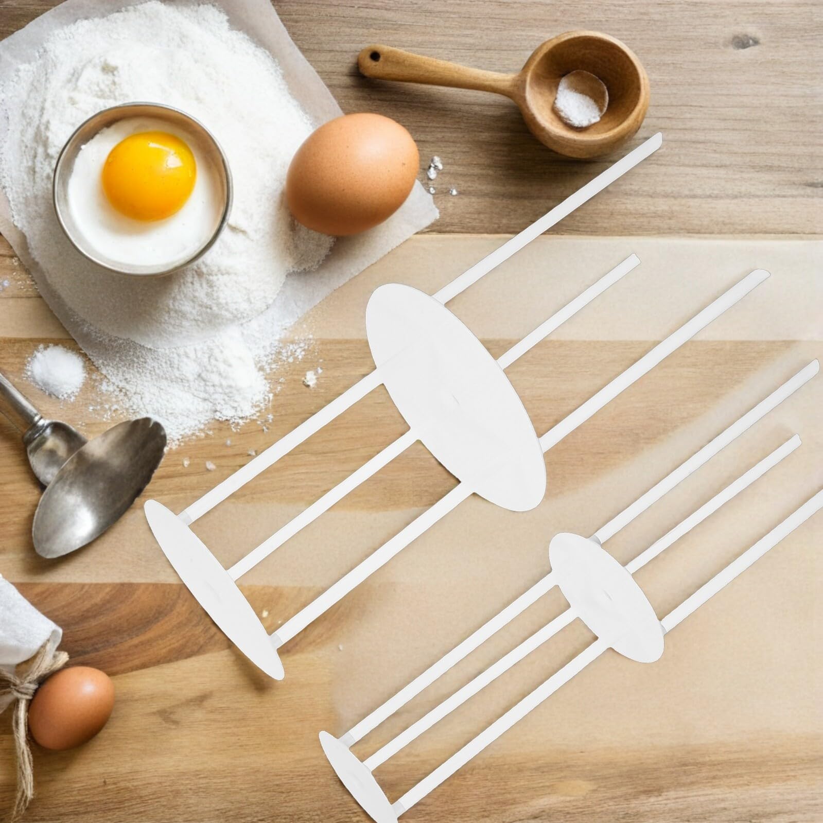 12pezzi Supporto Per Torte in Inossidabile Distanziatori Per Torta Impilamento Per Costruzione Dolci Separatore Per Torte Sottotorte