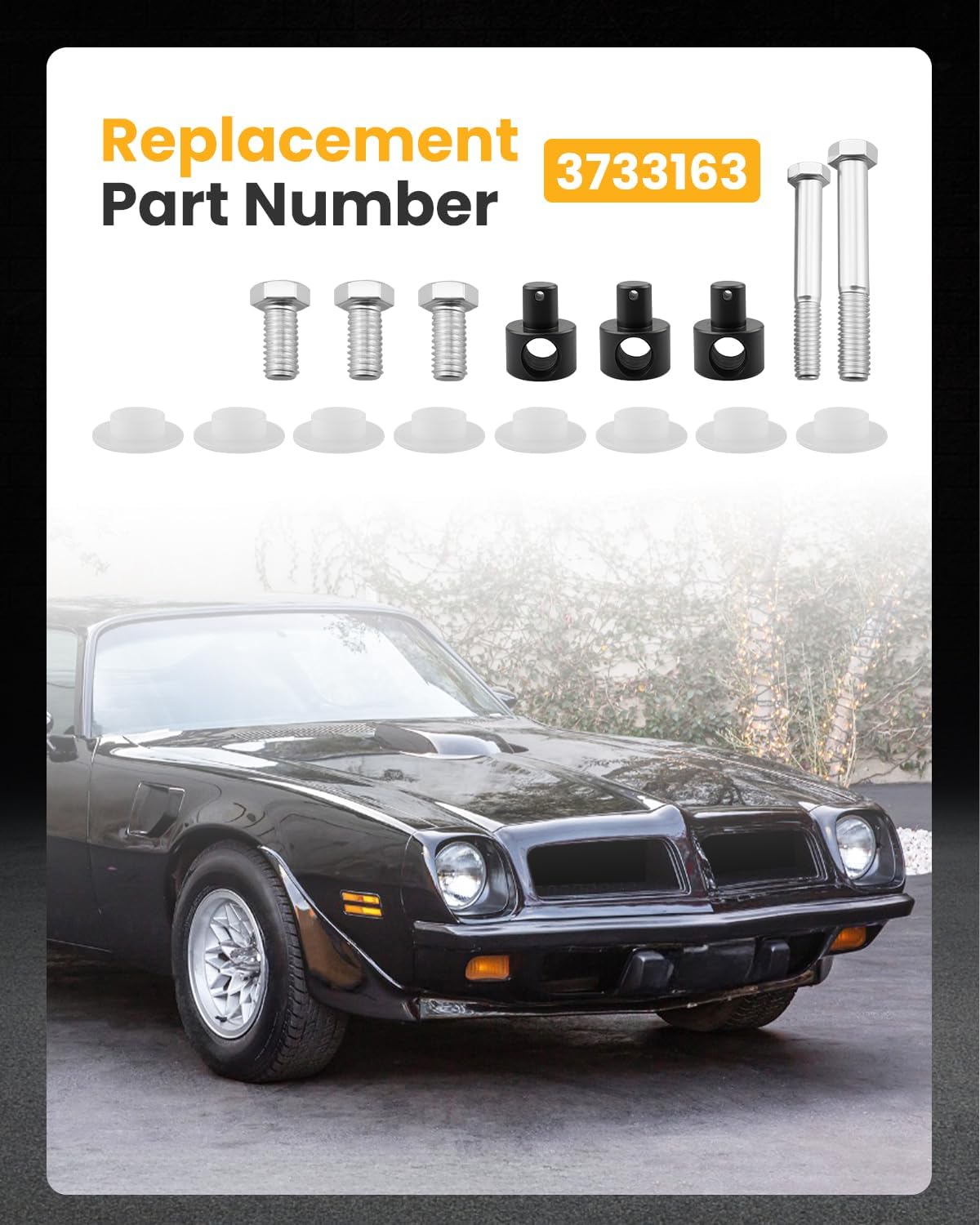 Shifter Linkage Kit 3733163 Fit for Chevy Impala for Chevelle Fit for Buick Skylark Fit for Pontiac GTO for Tempest Fit for Oldsmobile, Fit for Hurst Shifter for Muncie Transmission