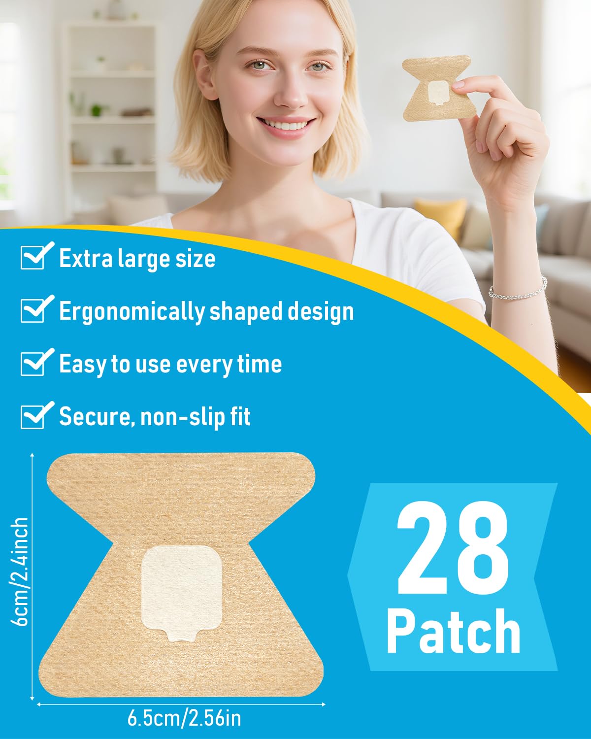 Fungal Nail Patches,MQUPIN 28 pcs Nail Repair for Damaged Nails Care Reduces Discoloration & Thickness - Image 4