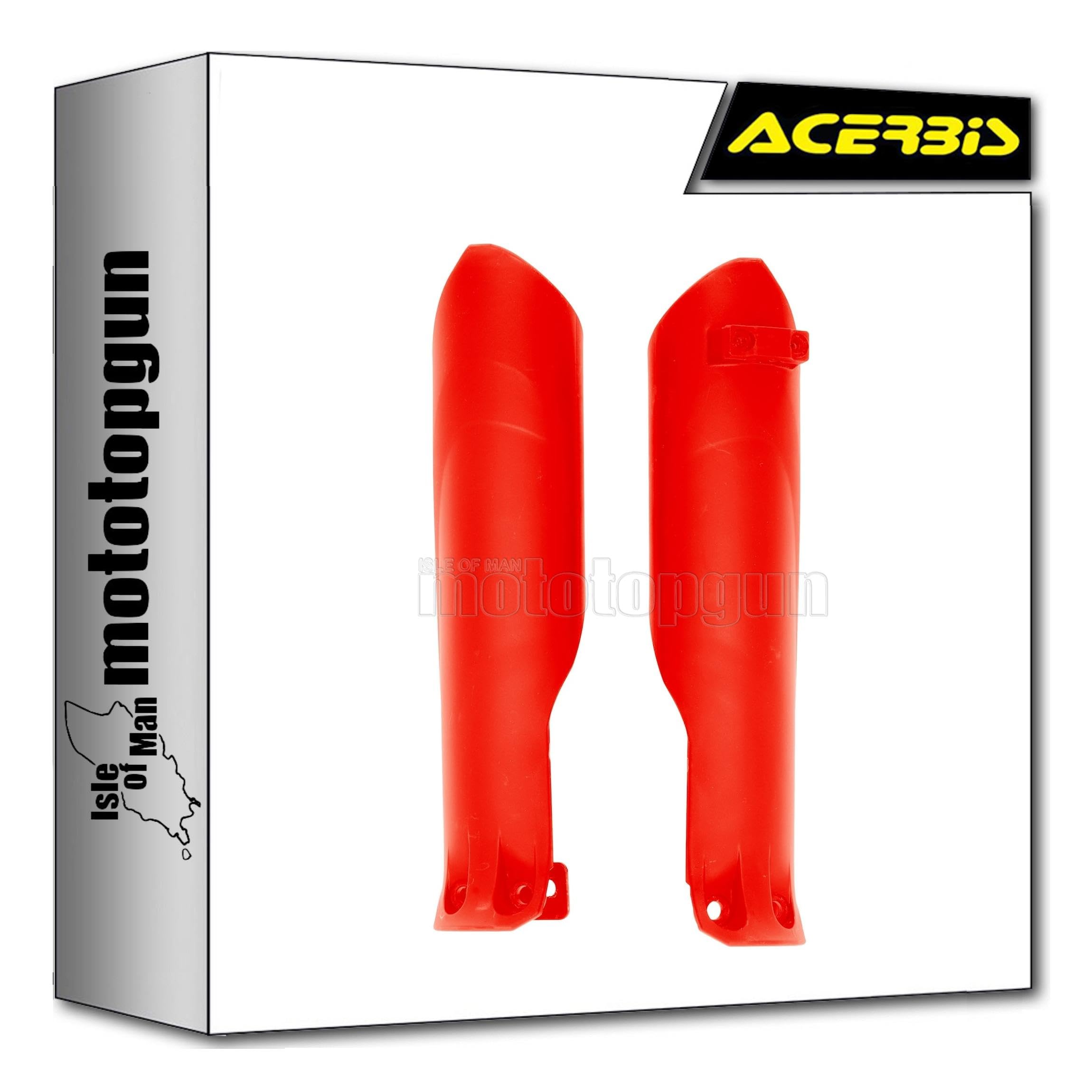 Couvercle de fourche inférieur rouge Acerbis évite rayures Beta RX 450 - 3