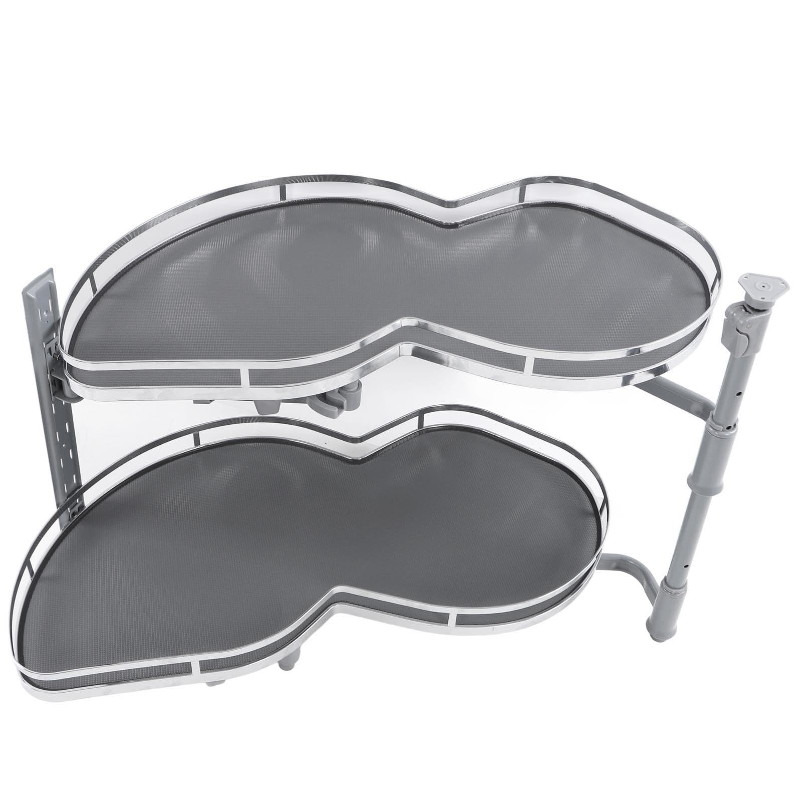 Keenso Blind Corner Cabinet Organizer, 2 Tier Swing Design (Offen gelassen)