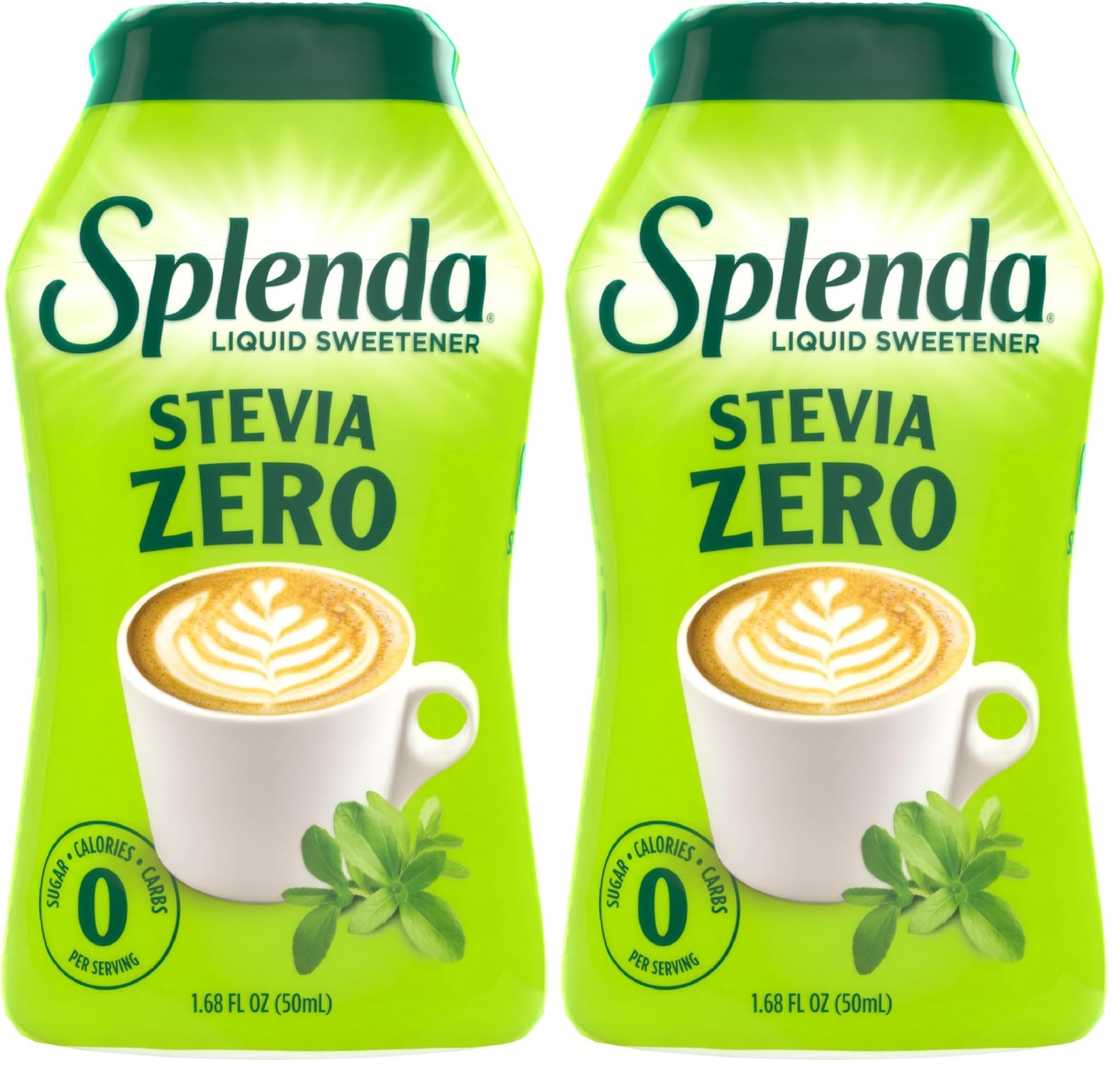 SPLENDA Stevia Liquid Zero Calorie Sweetener Drops, 1.68 Ounce Bottle (Pack of 2)