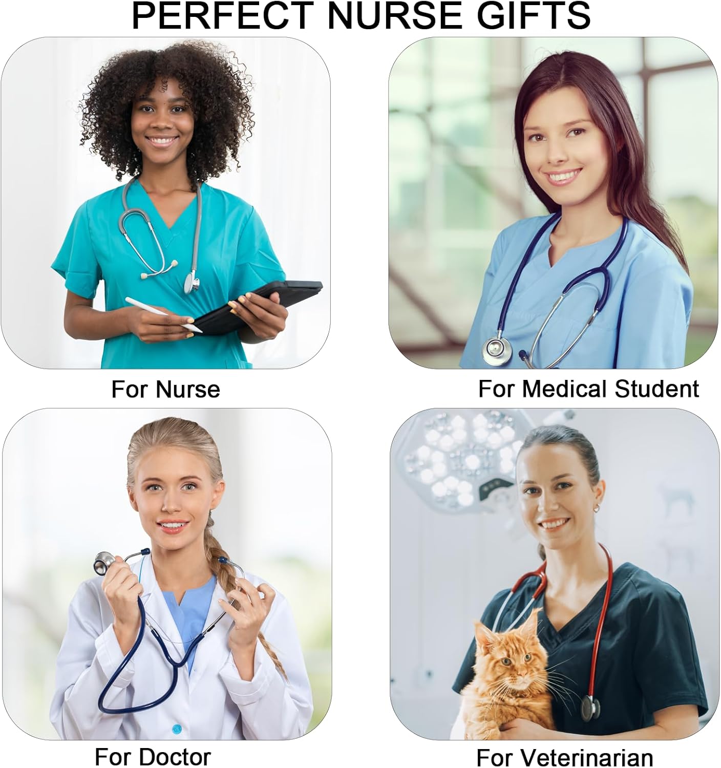 Valentines Day Gifts for Her-Gifts for Nurses Week,Nurse Stethoscope Cross Necklace for Women Medicine Pendant Jewelry Gift for Doctor, Nurse,Veterinary,Medical Student,RN - Image 5