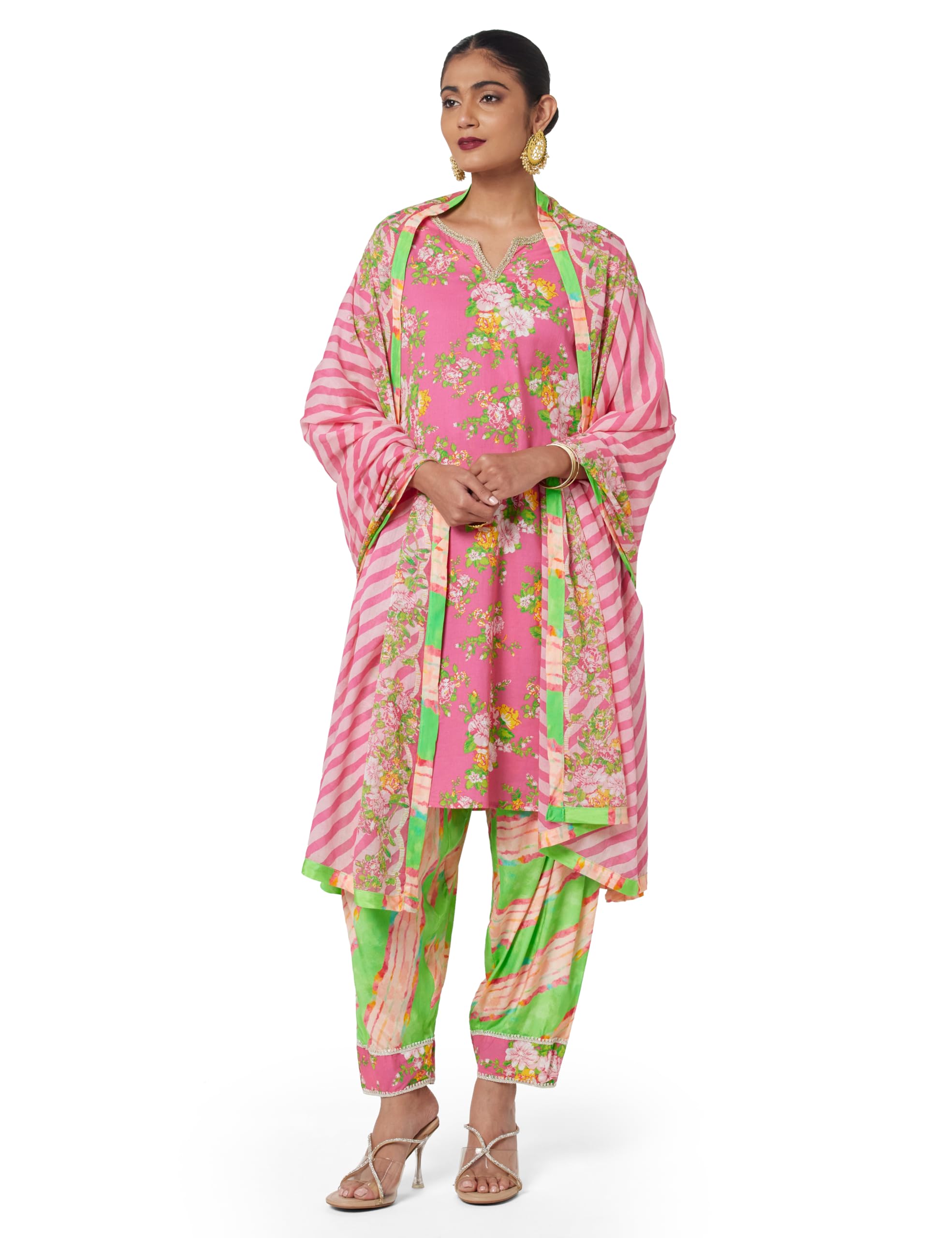 biba Women Cotton Salwar Suit Set-picture-32