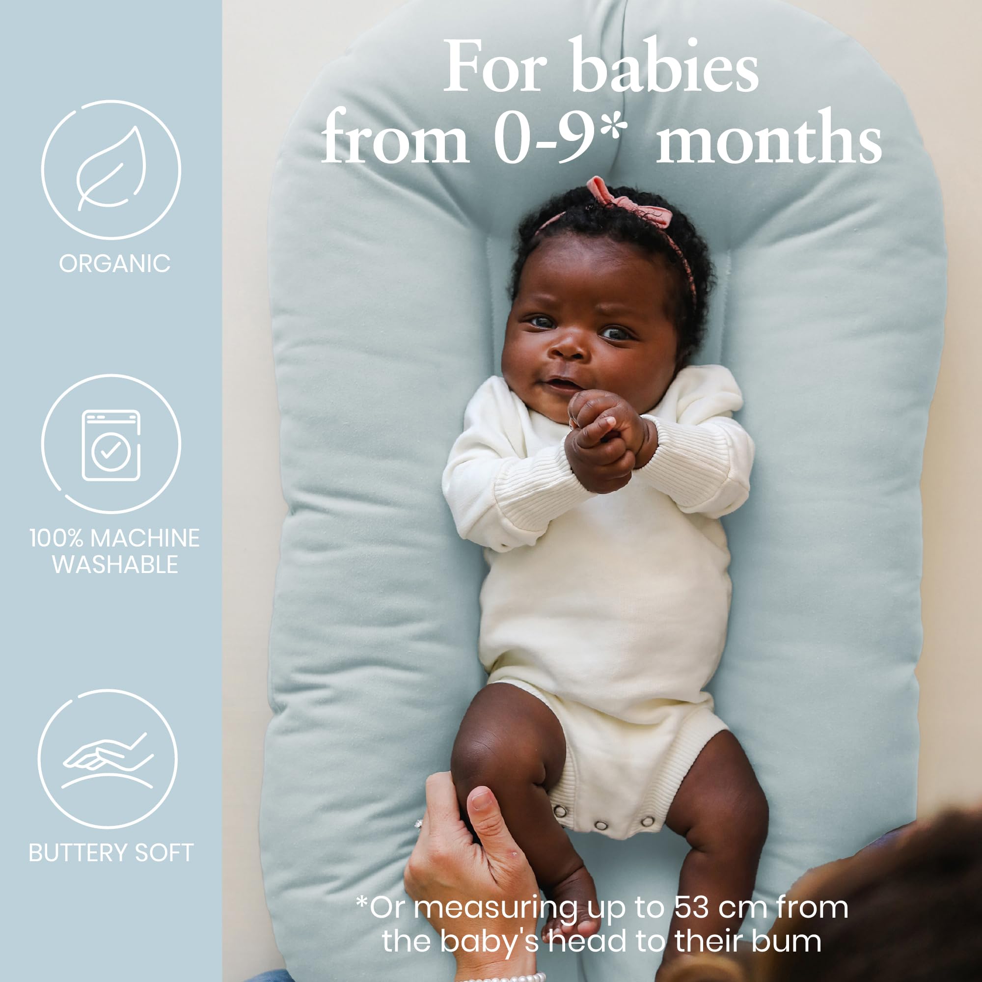 Snuggle Me® Baby Nest Pod (0-9 Months) - Premium Organic Cotton