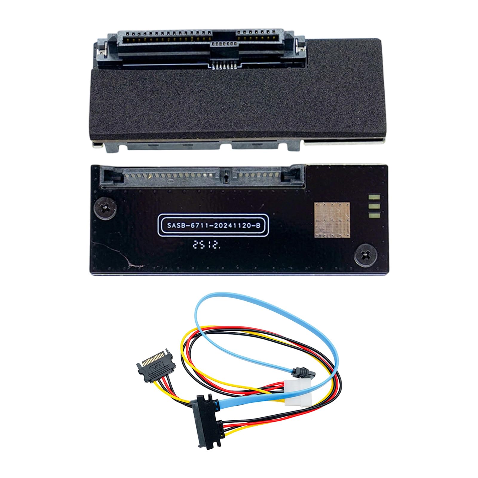 Installazione senza attrezzi da 29 pin a 7 + 15 22 pin SATAs SASs Hard Drive Convertitori Adattatori Scheda ABS Costruzione per più dispositivi SAS a Satas Adattatori