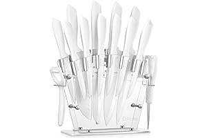 D.Perlla 16-Piece White Knife Set: The Ultimate Culinary Companion