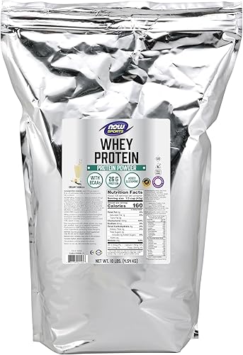 Miniatura 9 de NOW Sports Nutrition, Whey Protein, 26 g With BCAAs, Creamy Vanilla Powder, 2-Pound