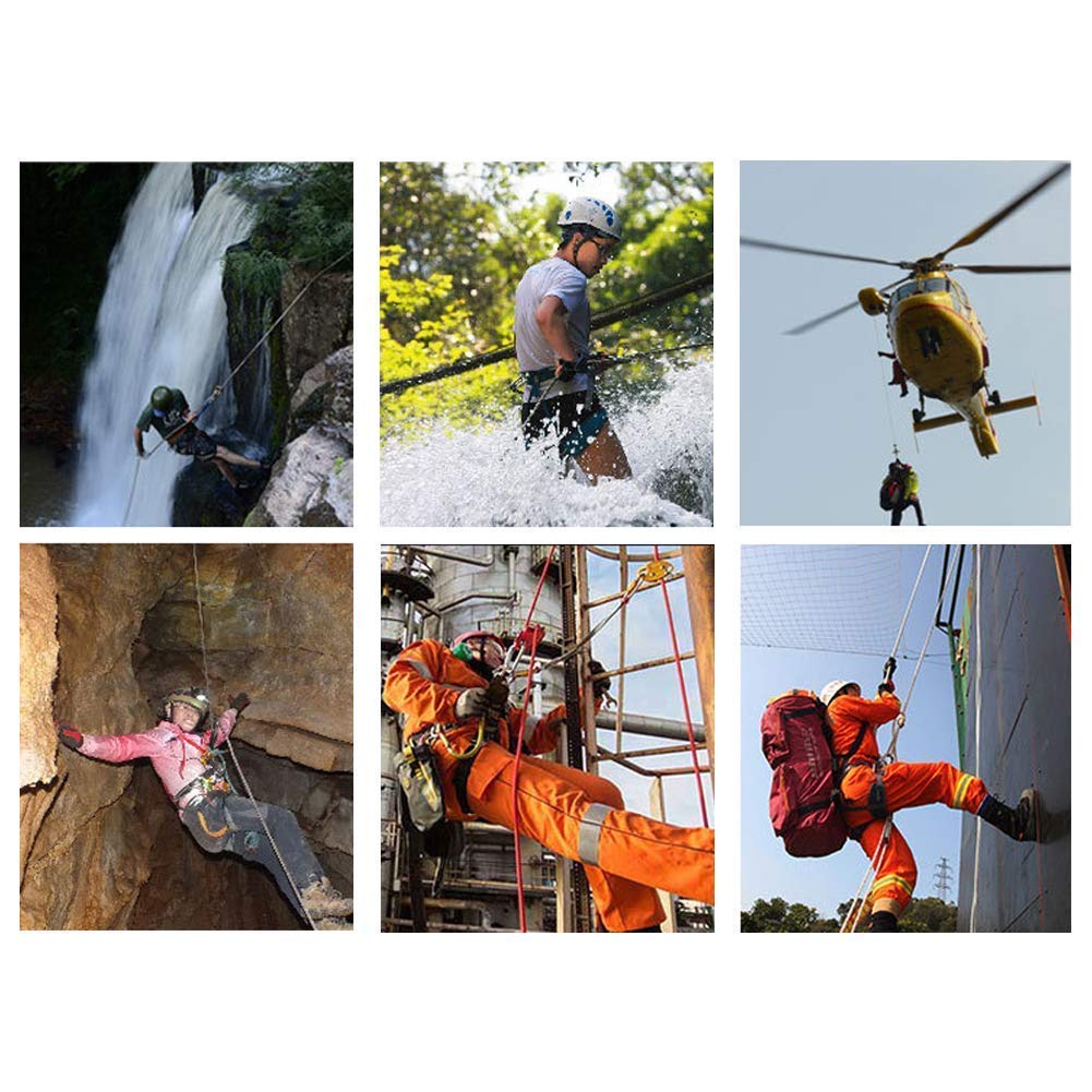 SwaYve Arnés de Seguridad para Protección Contra Caídas, Kit de Arnés de Medio Cuerpo, Arnés de Escalada para Cepillos de Pared, Exteriores, Construcción/Orange