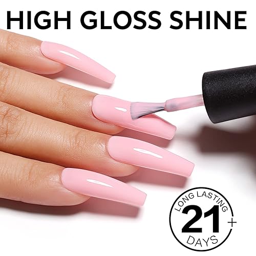 Miniatura 3 de AIMEILI Esmalte de uñas de gel rosa Soak Off U V LED Hema Free Nail Art DIY Kit de manicura de uñas juego de 4 piezas x 0.3 fl oz - Juego de 27