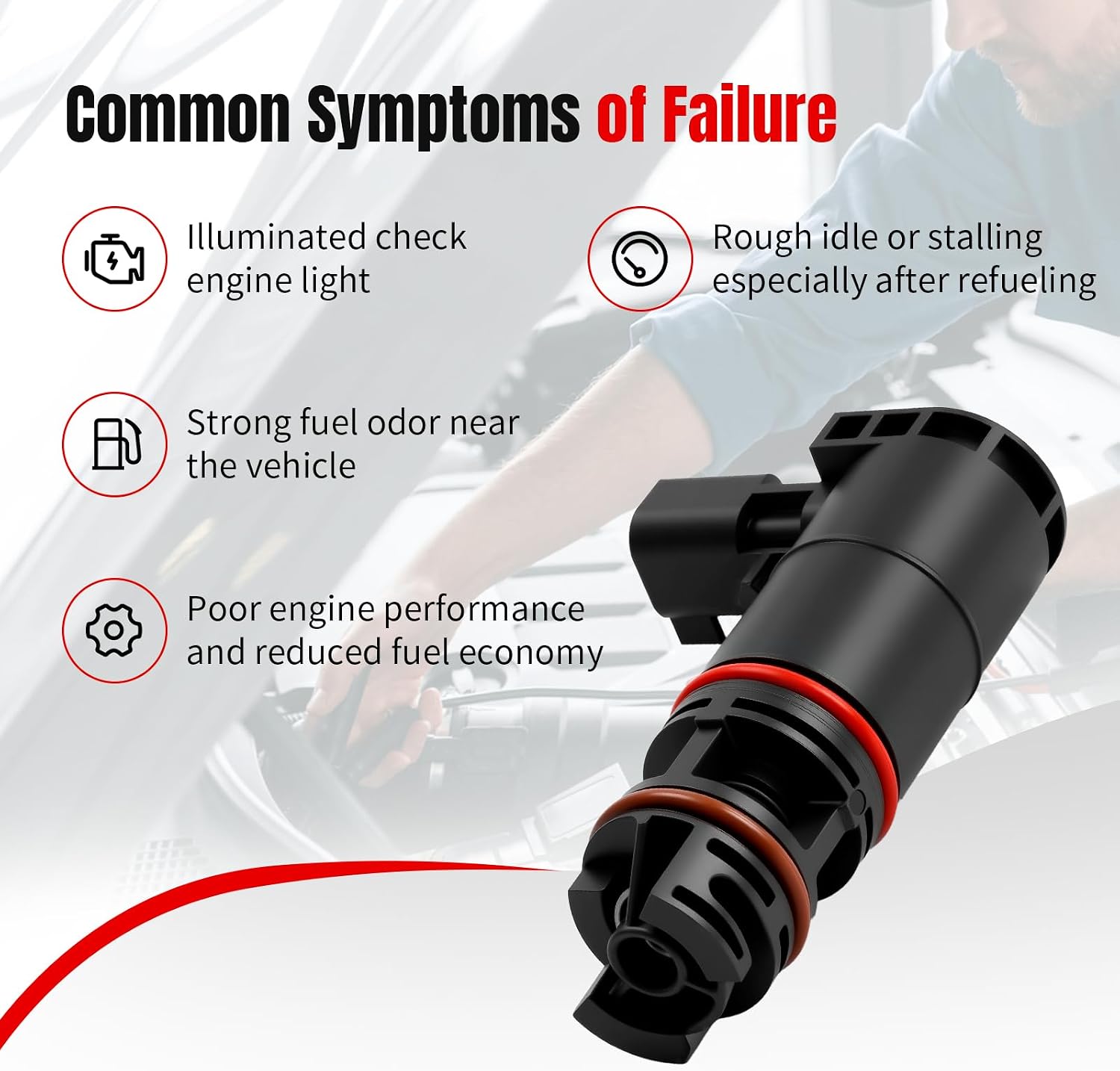 Vapor Canister Purge Valve Fit for Chevy Camaro Cruze Corvette Traverse Malibu, GMC Terrain Canyon Savana, Cadillac CTS ATS, Buick Envision Regal 12 13 14 15 16 17 18 19 20 21 22 23 24 25, 911-731