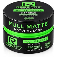 REBO PRO Professional Matte Hair Styling Paste for Men, Full Matte Finish, Natural Look, Barber Quality Hair Styling Paste, 150ml