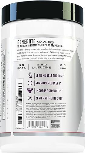 Vista 21 de Cutler Nutrition Genere EAA y BCAA en polvo: el mejor suplemento de aminoácidos de cadena ramificada con aminoácidos esenciales, 0.18 oz de BCAA