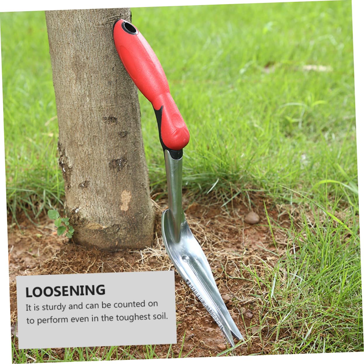 BESTonZON Estirpatore Erbacce Manuale da Giardino in Ferro, Anello per Appendere, per Rimuovere e Arieggiare Terreno