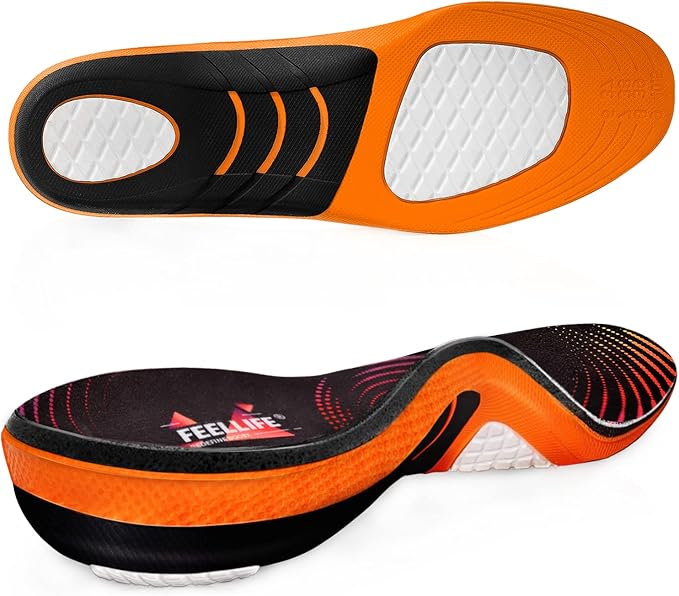 FeelLife Plantar Fasciitis Relief Shoe Insoles [1Pair