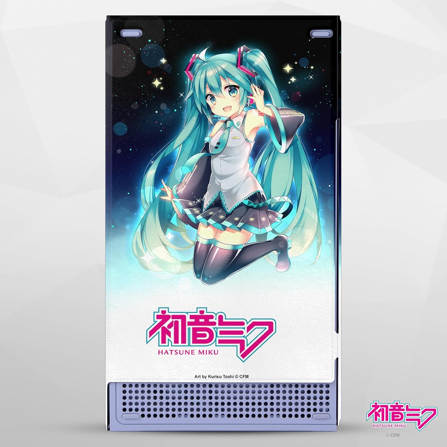Head Case Designs Officially Licensed Hatsune Miku Night Sky Graphics Game Console Wrap and Game Controller Skin Bundle Compatible With Xbox Series S Console & Controller Bundle
