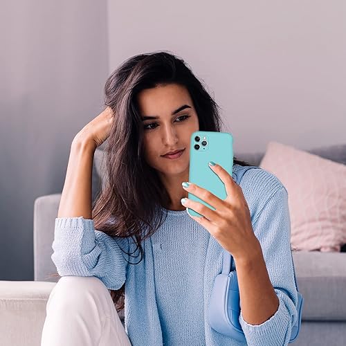 Miniatura 7 de Cordking Funda diseñada para iPhone 11 Pro, funda de silicona ultra delgada a prueba de golpes con forro de microfibra suave antiarañazos,