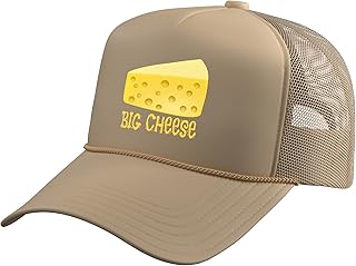 Big Cheese T Shirt CEO Boss Leader Owner Funny Gift Trucker Hat with Adjustable Mesh Back