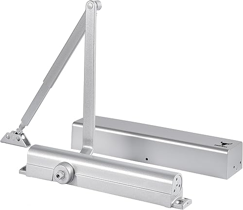 Miniatura 20 de Cierrapuertas de grado comercial/residencial – Cierre automático hidráulico de 3 resortes de aluminio resistente – Velocidad ajustable, montaje