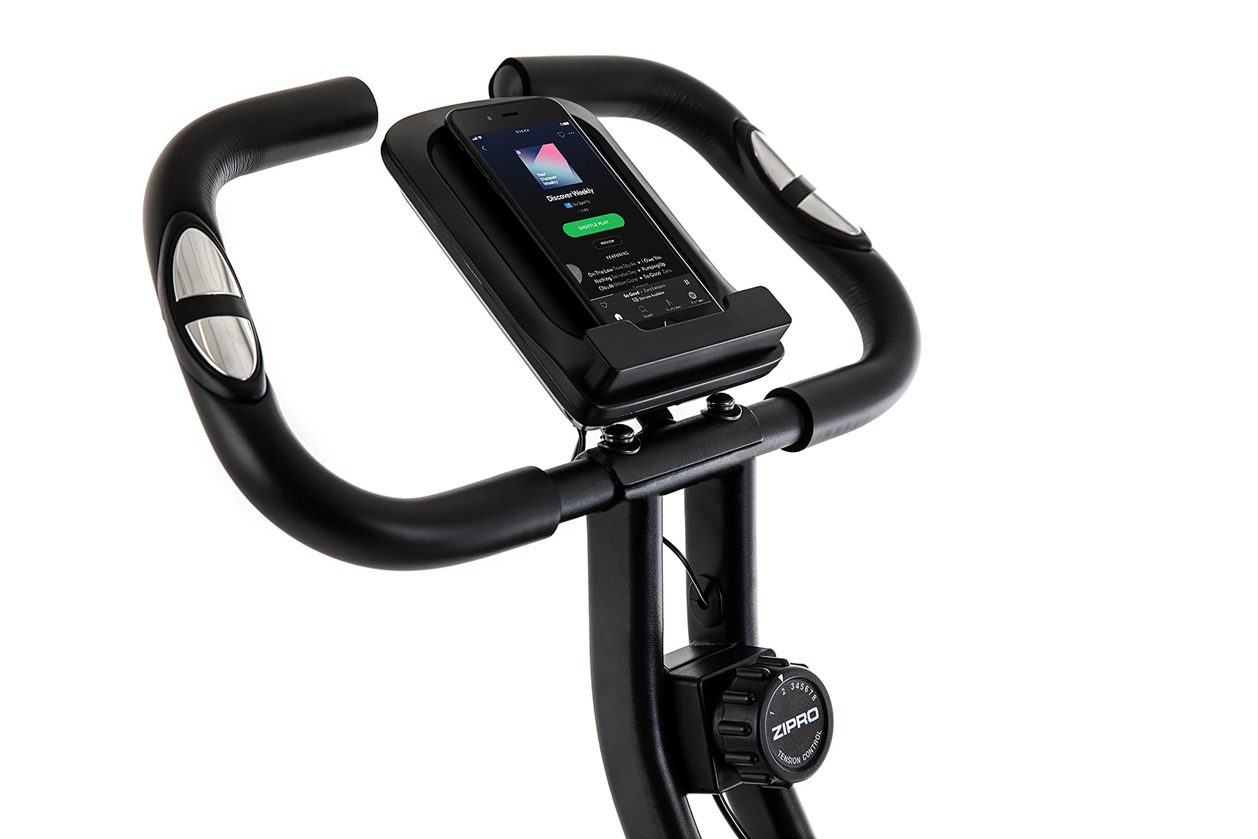 ZIPRO Cyclette da Casa Pieghevole con Magnetica Regolabile 8 Livelli, Sensori delle Pulsazioni, Display LCD e Sellino Comodo, Ciclette Silenziosa per Allenamento Cardio, Cyclette da Camera (Future X)