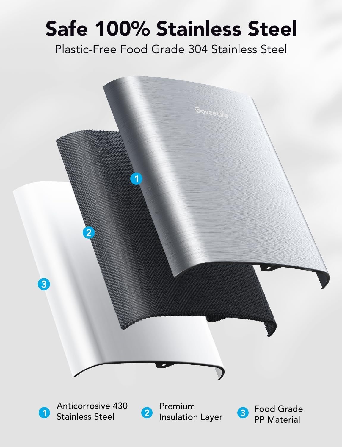 Stainless Steel Portable Smart Countertop Ice Maker with App Control