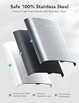 Govee Life Machines à glace intelligentes avec Wi-Fi, Machine à glace de comptoir portable, Produits 9 Glace dans 6-8min, 26lbs dans 24 Heures, 2L Réservoir d'eau, Argent inoxydable 26lbs/Day, App et contrôle de la voix, auto-nettoyage, 3 Tailles de cubes de glace pour la cuisine maison