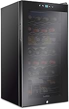 Ivation 28 Bottle Compressor Wine Cooler Refrigerator w/Lock | Large Freestanding Wine Cellar For Red, White, Champagne or...