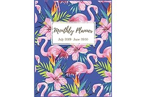 2019 Monthly Planner | 2019-2020 Flamingo Planner